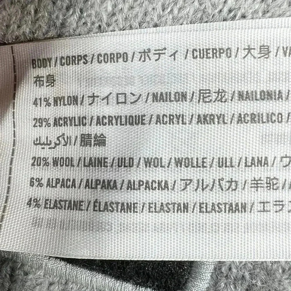 Abercrombie & Fitch NEW Mens XL Gray Wool Alpaca Blend Logo Crewneck Sweater - Picture 11 of 14